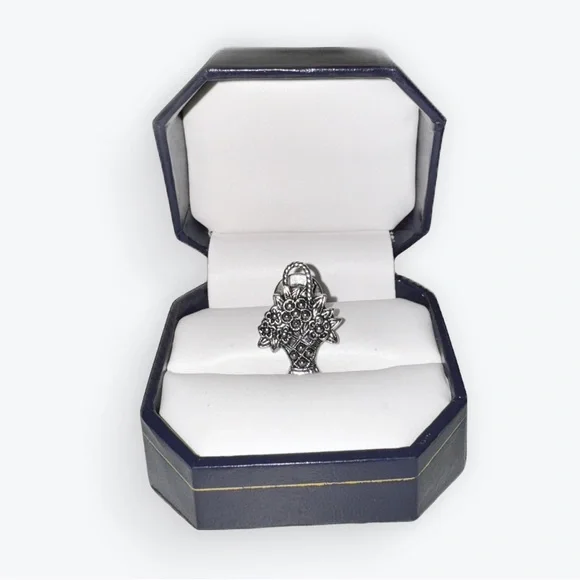 Vintage Flower Bouquet Pin Brooch - Picture 1 of 6